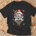 Floristin Elfe Weihnachten Elfen & Weihnachtselfen T-Shirt Geschenke für alte Männer