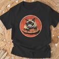 Cat Pizzaintage T-Shirt Geschenke für alte Männer