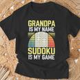 Grandpa Sudoku T-Shirt Geschenke für alte Männer