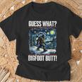 Guess What Bigfoot Butt Starry Night Sasquatch T-Shirt Gifts for Old Men