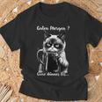 Guten Morgen Ganz Thin Eis Cat Kaffee T-Shirt Geschenke für alte Männer