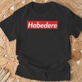 Habedere Red Box Logo Habe Die Ehre Bavarian T-Shirt Geschenke für alte Männer