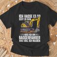 Ich Bin Baggerfahrer Construction Worker Digger T-Shirt Geschenke für alte Männer