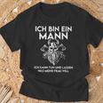 Ich Bin Ein Mann Ich Kann Tun Und Lassen Was Meine Frau Will T-Shirt Geschenke für alte Männer