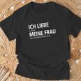 Ich Liebe Meine Frau Motorrad Fahren T-Shirt Geschenke für alte Männer