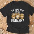 Ich Mag Halt Owls Children's Girls' S T-Shirt Geschenke für alte Männer