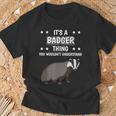 Ist So Ein Dachs Ding Saying Badger T-Shirt Geschenke für alte Männer