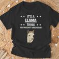 Ist So Ein Lama Ding Lustiger Spruch Lamas T-Shirt Geschenke für alte Männer