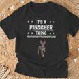 Ist So Ein Pinscher Ding Lustiger Spruch Pinscher T-Shirt Geschenke für alte Männer