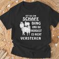 Ist So Ein Schafe Ding Schaf Farmer Schäfer German T-Shirt Geschenke für alte Männer