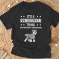 Ist So Ein Schnauzer Ding Lustiger Spruch Schnauzer T-Shirt Geschenke für alte Männer