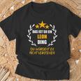 Leon Das Ist So Ein Leon Ding Name First Name Fun Slogan S T-Shirt Geschenke für alte Männer