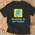 Lesen Ist Mein Ding Lehrer Bibliothekar Bücherwürmer T-Shirt Geschenke für alte Männer