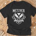 Metzger Aus Leidenschaft Fleischer T-Shirt Geschenke für alte Männer