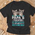 Papa Und Tochter Herz Und Eine Seele Partner Look T-Shirt Geschenke für alte Männer