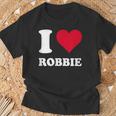 Red Heart I Love Robbie T-Shirt Geschenke für alte Männer