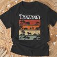 Retro Africa Tanzania Safari Travel Tanzania Tour T-Shirt Geschenke für alte Männer