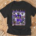 Retro Lamar Jackson Vintage Lover Graphic 90S T-Shirt Gifts for Old Men