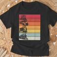 Retrointage Train Driver T-Shirt Geschenke für alte Männer