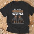 Rottie Sachen Ist So Ein Rottweiler Ding Rottweiler T-Shirt Geschenke für alte Männer