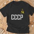 Soviet Union Ussr Cccp Hammer Sickle Star Communism T-Shirt Geschenke für alte Männer