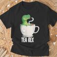 Tea Rex Tearex X Dinosaur Tea Dinosaur Dino T-Shirt Geschenke für alte Männer