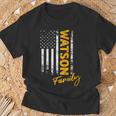 Usa Watson Surname Watson Last Name Watson T-Shirt Geschenke für alte Männer