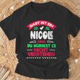 Women's Das Ist Ein Nicole Ding Du Würdest Es Nichterstehen Name With-Neck T-Shirt Geschenke für alte Männer