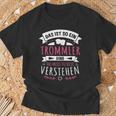 Women's Konga Drummler Musician Das Ist So Ein Trmmel Ding S T-Shirt Geschenke für alte Männer