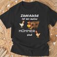 Zuhause Ist Wo Meine Hühner Sind Sind Farmer Zuhause Ist Wo Meine Hühn T-Shirt Geschenke für alte Männer