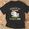 Zuhause Ist Wo Meine Schafe Sind T-Shirt Geschenke für alte Männer