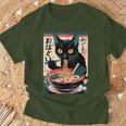 Anime Manga Kawaii Otaku Ramen Cat Christmas T-Shirt Geschenke für alte Männer