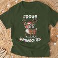 Christmas Women's Reindeer Merry Christmas Xmas T-Shirt Geschenke für alte Männer