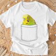 Cute Budgie In Bag Budgie T-Shirt Geschenke für alte Männer