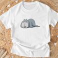 Das Dickerchen Macht Ein Naperchen Walrus Pyjamas Sleep T-Shirt Geschenke für alte Männer