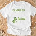 Kinder Ich Werde Ein Großer Bruder 2025 Dinosaur Baby T-Shirt Geschenke für alte Männer