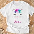 Laura Name Colourful Kitten Cat Laura T-Shirt Geschenke für alte Männer