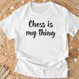 Schach Ist Mein Ding Liebe Schachturniere Spielen T-Shirt Geschenke für alte Männer