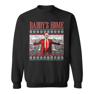 Daddy's Home Ugly Christmas Sweater Sweatshirt - Thegiftio