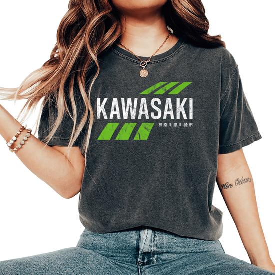 Retro Vintage Kawasaki Green City For Or Women Women's